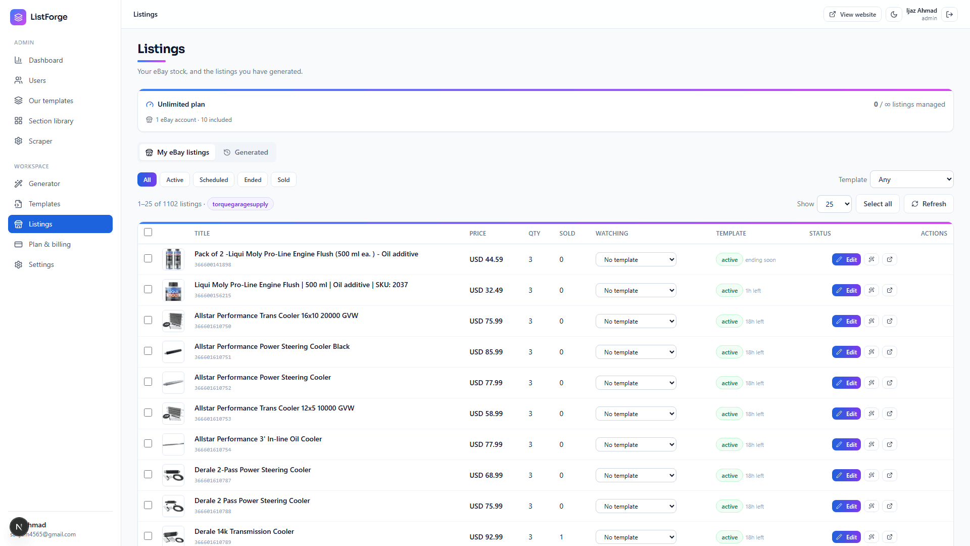 ListForge eBay Template Editor/Generator by CodeDarbar — screenshot 10