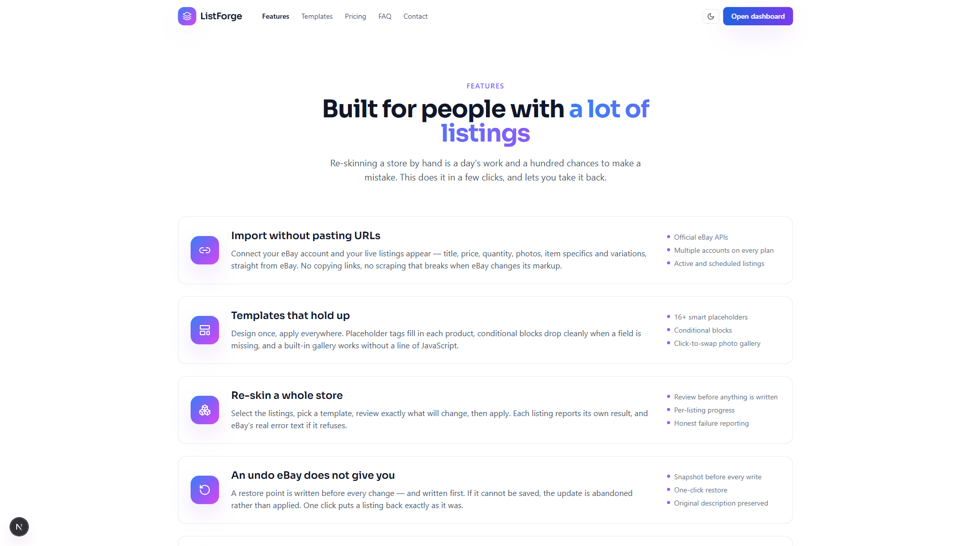 ListForge eBay Template Editor/Generator by CodeDarbar — screenshot 16